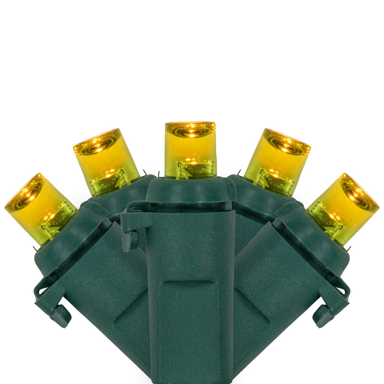 Northlight Wide Angle LED Christmas Lights - Yellow - 33' Green Wire - 100 ct